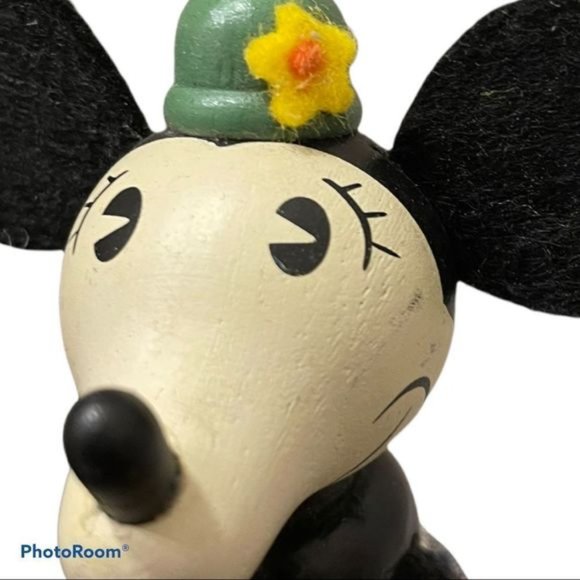 SCHYLLING retro Minnie Mouse rare fun-e-flex wood doll - Picture 7 of 9